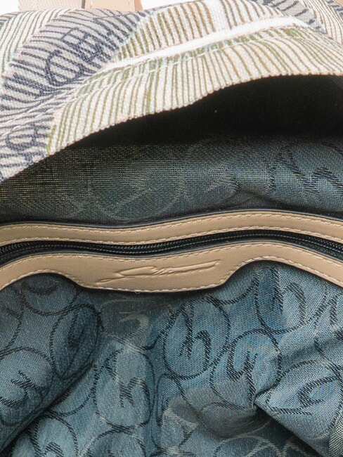 PLANETARIUM Sac &agrave; dos aquarelle/beige - Sacs pour Femme