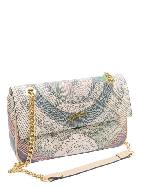 PLANETARIUM sac bandouli&egrave;re aquarelle/beige - Sacs pour Femme