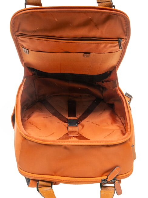 MARCEL Sac &agrave; dos de voyage pour PC et iPad orange/cuir - Sacs &agrave; dos pour ordinateur portable