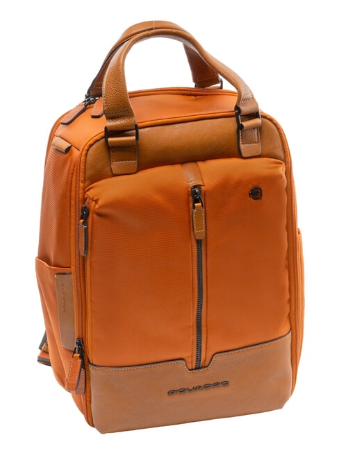 MARCEL Sac &agrave; dos de voyage pour PC et iPad orange/cuir - Sacs &agrave; dos pour ordinateur portable