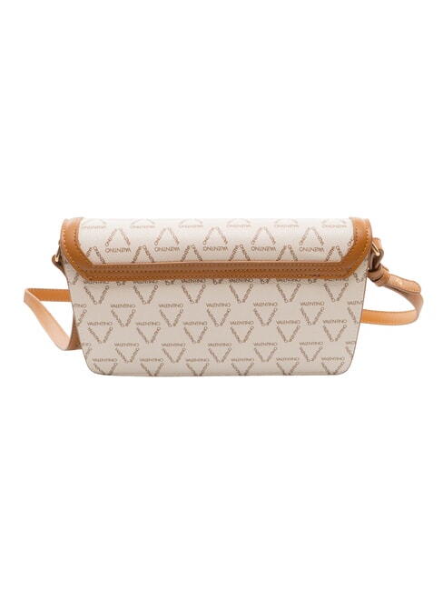 LADY RE Sac bandouli&egrave;re, double portabilit&eacute; blanc/cuir - Sacs pour Femme