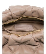 MARIO VALENTINO OCARINA Pochette matelass&eacute;e avec bandouli&egrave;re taupe - Sacs pour Femme - 4