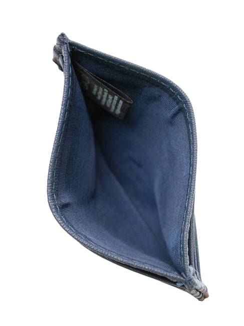 ERIK porte-cartes en cuir plat bleu encre - Portefeuilles Homme