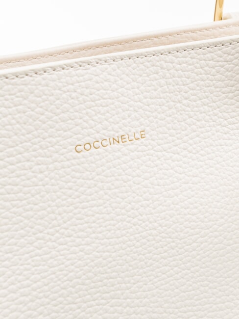 MALORY  Cabas &eacute;paule, en cuir blanc - Sacs pour Femme
