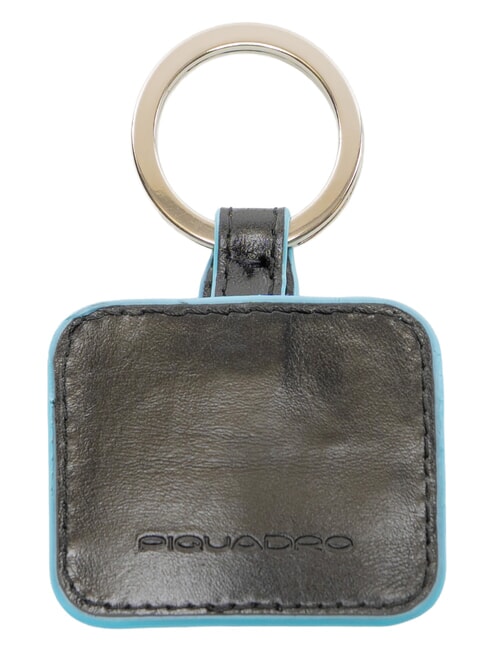 BLUE SQUARE Porte-cl&eacute;s en cuir Noir - Porte-cl&eacute;s