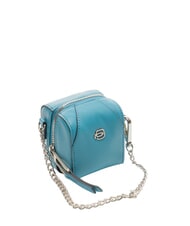 PIQUADRO MUSE Porte-cl&eacute;s en cuir, avec cha&icirc;ne bleu - Porte-cl&eacute;s - 2