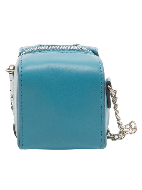 MUSE Porte-cl&eacute;s en cuir, avec cha&icirc;ne bleu - Porte-cl&eacute;s
