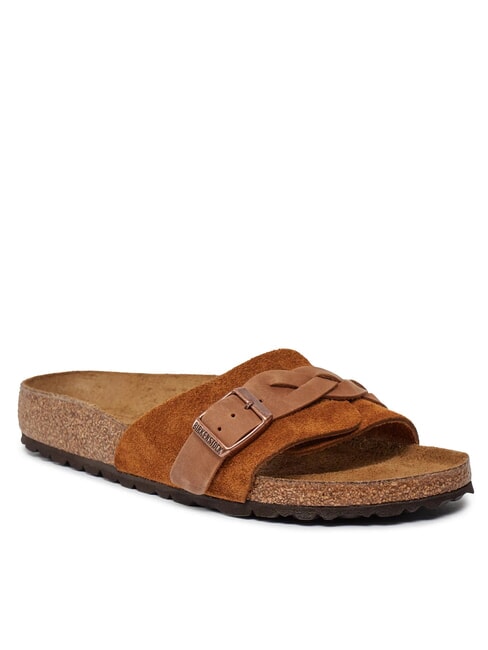 OITA BRAIDED sandales en cuir vison - Chaussures Femme