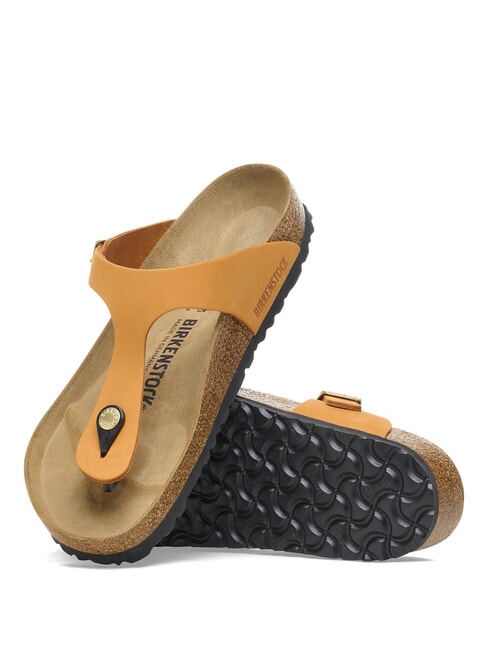 GIZEH sandales en cuir orange br&ucirc;l&eacute; - Chaussures Femme