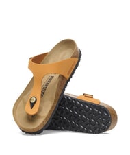 BIRKENSTOCK GIZEH sandales en cuir orange br&ucirc;l&eacute; - Chaussures Femme - 4