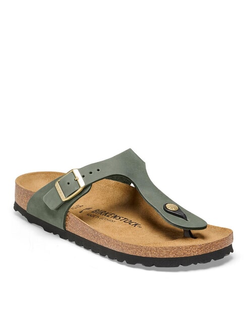 GIZEH sandales en cuir thym - Chaussures Femme