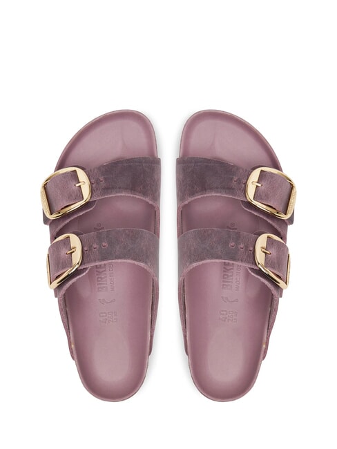ARIZONA BIG BUCKLE Sandales en cuir &agrave; boucles lavande - Chaussures Femme