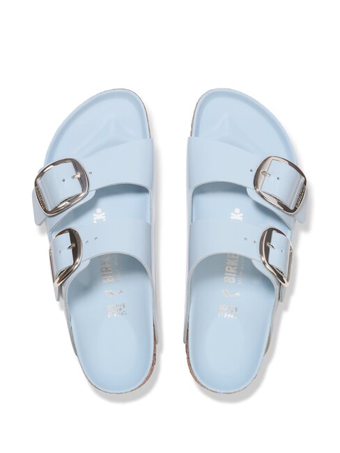 ARIZONA BIG BUCKLE Sandales en cuir &agrave; boucles briller bleu - Chaussures Femme