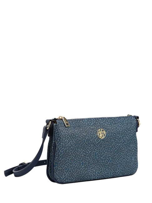 LUX Sac &agrave; bandouli&egrave;re plat bleu - Sacs pour Femme
