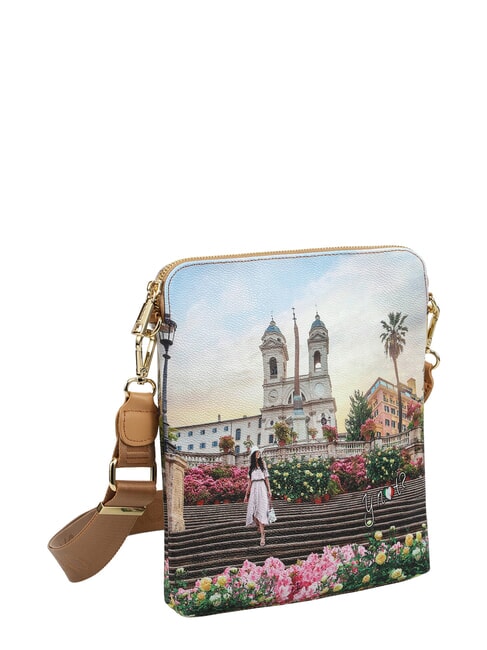 YESBAG Sac &agrave; bandouli&egrave;re plat floral - Sacs pour Femme