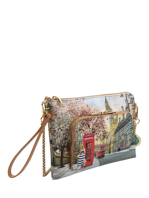 YESBAG Sac &agrave; bandouli&egrave;re avec poche rosier anglais - Sacs pour Femme