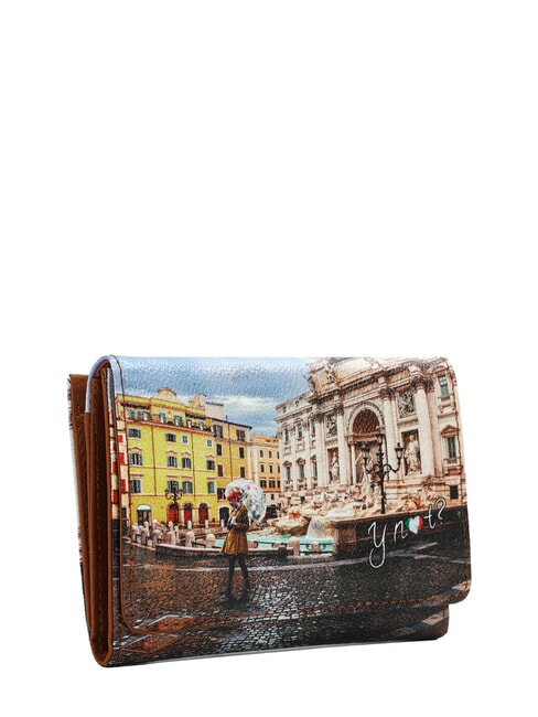 YESBAG  Portefeuille moyen Rome arc-en-ciel - Portefeuilles Femme