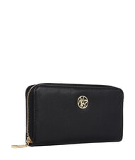 YNOT RIBBON Grand portefeuille zipp&eacute; NOIR - Portefeuilles Femme - 2