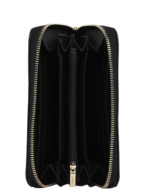 RIBBON Grand portefeuille zipp&eacute; NOIR - Portefeuilles Femme