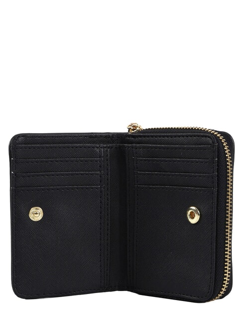 AMBER Petit portefeuille avec logo NOIR - Portefeuilles Femme