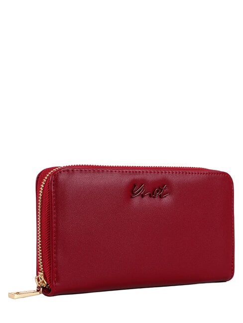 AMBER  Portefeuille zipp&eacute; cerise - Portefeuilles Femme