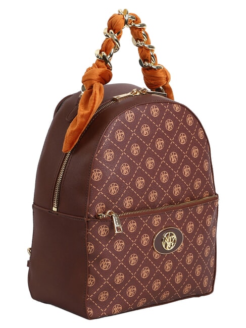 EMILY Sac &agrave; dos logo chocolat - Sacs pour Femme