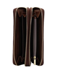 YNOT LUX Grand portefeuille zipp&eacute; acajou - Portefeuilles Femme - 3