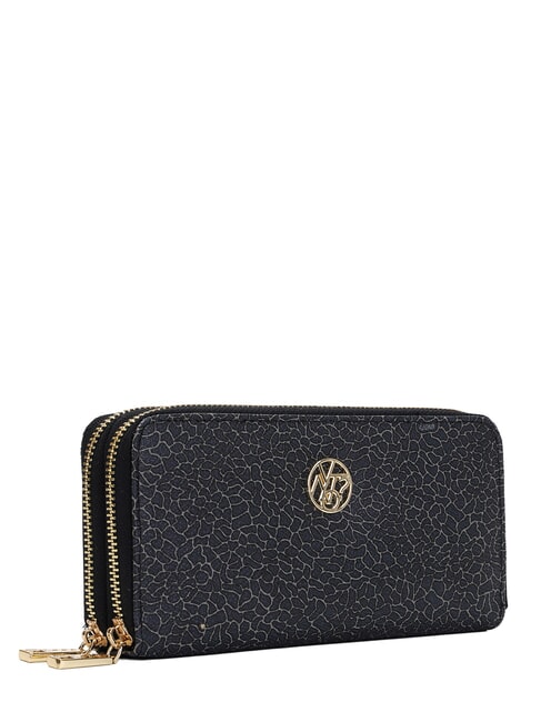 LUX Grand portefeuille zipp&eacute; NOIR - Portefeuilles Femme