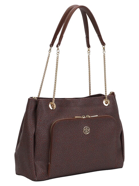 LUX  Grand sac &agrave; bandouli&egrave;re acajou - Sacs pour Femme