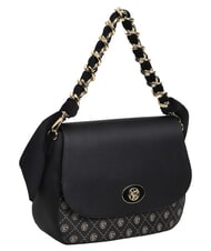 YNOT EMILY Sac &agrave; bandouli&egrave;re avec cha&icirc;ne logo sombre - Sacs pour Femme - 2
