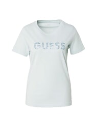 GUESS STUDS SCRIPT T-shirt &agrave; manches courtes sarcelle brumeuse - T-shirt - 3