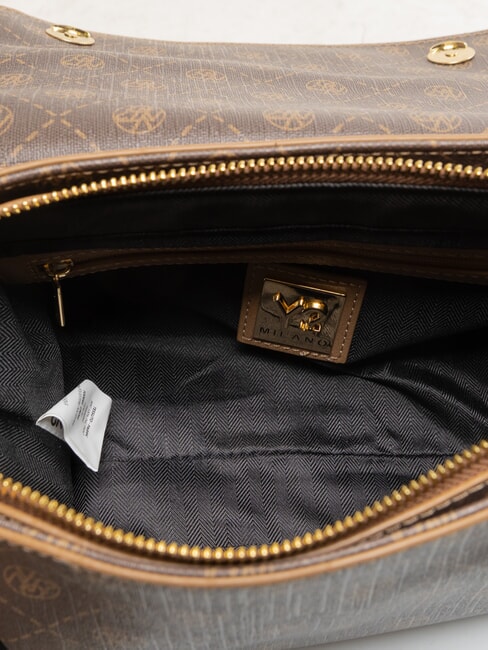 SYMBOL sac bandouli&egrave;re chocolat - Sacs pour Femme