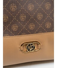 YNOT SYMBOL sac de courses, sac bandouli&egrave;re chocolat - Sacs pour Femme - 3