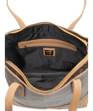 YNOT SYMBOL sac de courses, sac bandouli&egrave;re chocolat - Sacs pour Femme - 5