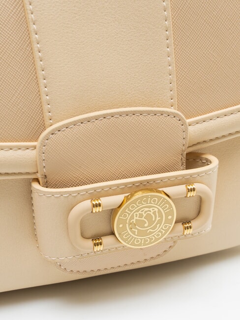 CHAIN Sac &agrave; main avec bandouli&egrave;re beige - Sacs pour Femme