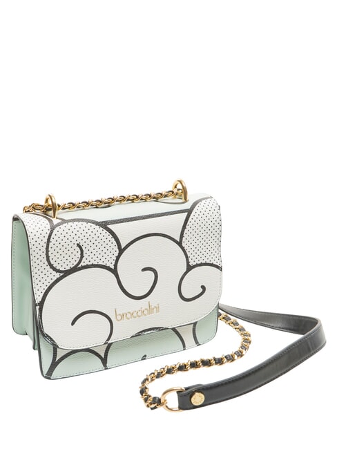 MICHELLE Mini sac bandouli&egrave;re &agrave; rabat c&eacute;leste - Sacs pour Femme