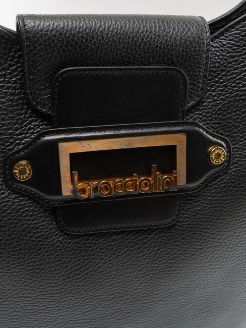 NICOLE sac bandouli&egrave;re dollar noir - Sacs pour Femme