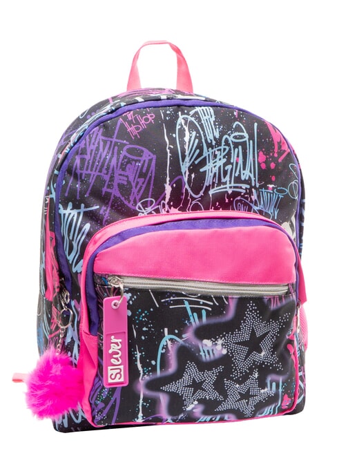 SJ EVER FIXSTAR GIRL Sac &agrave; dos Noir - Sacs &agrave; dos pour l'&Eacute;cole & les Loisirs