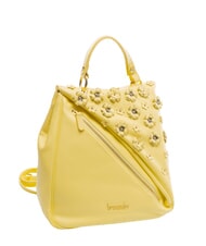BRACCIALINI SOFIA Sac &agrave; dos en cuir avec petites fleurs jaune - Sacs pour Femme - 5