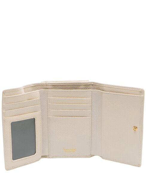 BASIC portefeuille en cuir beige - Portefeuilles Femme