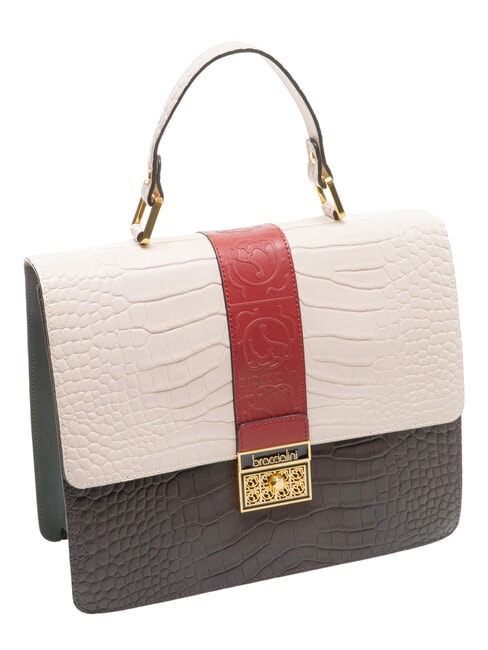 ALICIA Sac &agrave; main en cuir multi/prune - Sacs pour Femme