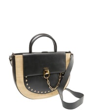 FURLA MISS MIMI Sac &agrave; main avec bandouli&egrave;re d&eacute;sert + noir - Sacs pour Femme - 2