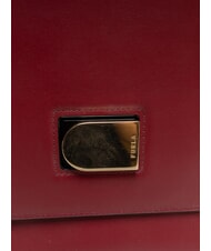 FURLA EMMA Sac &agrave; main, avec bandouli&egrave;re, en cuir CERISE d - Sacs pour Femme - 3