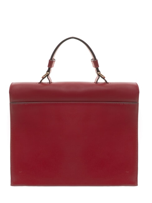 EMMA Sac &agrave; main, avec bandouli&egrave;re, en cuir CERISE d - Sacs pour Femme
