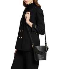 COCCINELLE CHARLOTTE Mini sac seau en cuir Noir - Sacs pour Femme - 2