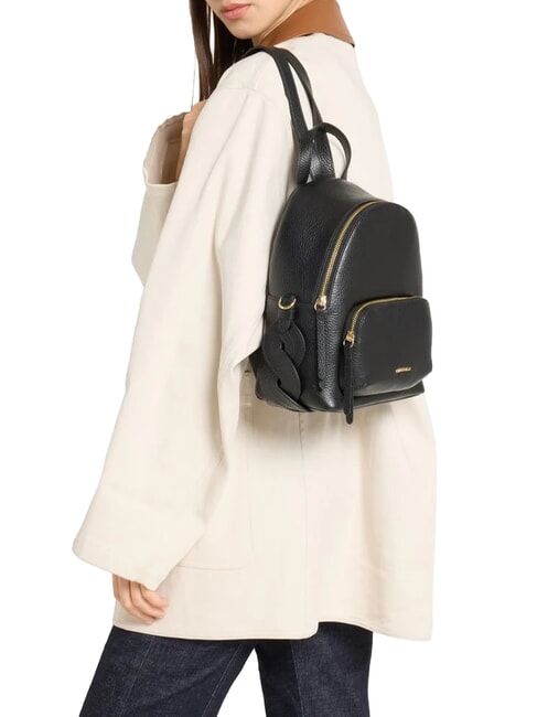 CHARLOTTE Sac &agrave; dos en cuir Noir - Sacs pour Femme