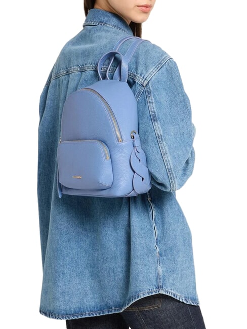 CHARLOTTE Sac &agrave; dos en cuir bleu - Sacs pour Femme