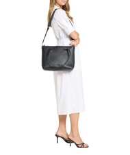 COCCINELLE MARINA Sac de courses en cuir Noir - Sacs pour Femme - 6
