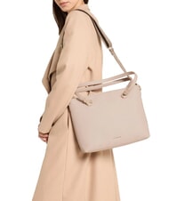 COCCINELLE MARINA Sac de courses en cuir rosaces - Sacs pour Femme - 6