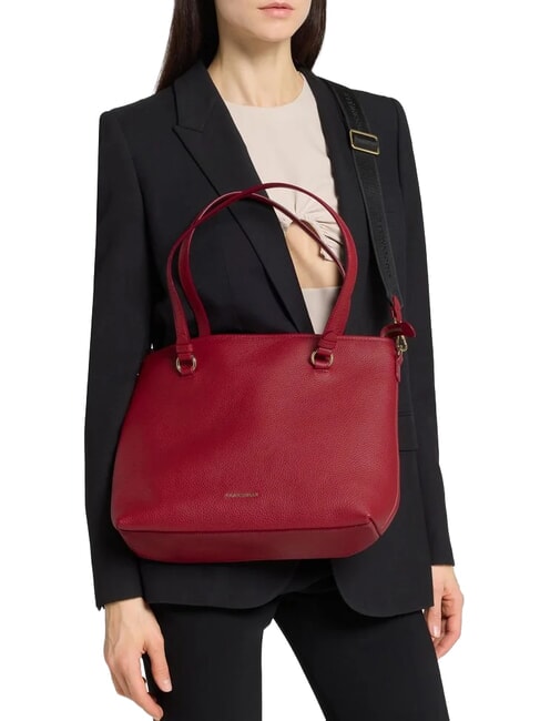 MARINA Sac de courses en cuir sangria - Sacs pour Femme